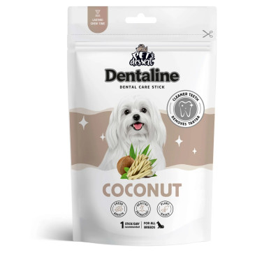 Pets Dessert Dentaline Coconut recompense dentare pentru caini adulti 120 g